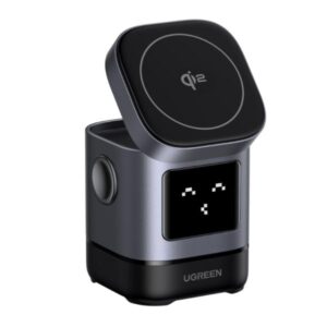 CARGADOR INALAMBRICO 2 EN 1 UGREEN W709 15W MAGNETICO CARGA RAPIDA PARA APPLE 45775