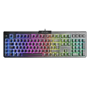 TECLADO GAMING RGB EVGA Z12 MEMBRANA ALÁMBRICO USB ESPAÑOL 834-W0-12SP-K2 NEGRO