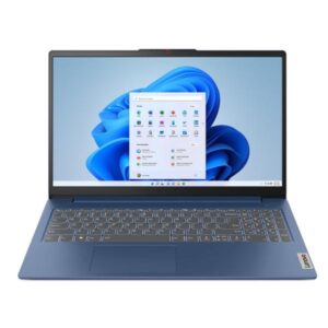 LAPTOP LENOVO IDEAPAD SLIM 3 INGLES 15.6 PULG AMD RYZEN 5 40 8GB RAM 512GB SSD WIN 11 HOME 82XQ012HUS AZUL