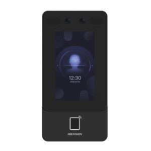 CONTROL DE ACCESO FACIAL HIKVISION DS-K1T342EFWX-E1(O-STD) (E) TECLADO TACTIL CON HUELLA CAMARA 2MP ETHERNET / WI-FI / RS-485 / WIEGAND / USB 302920739 NEGRO
