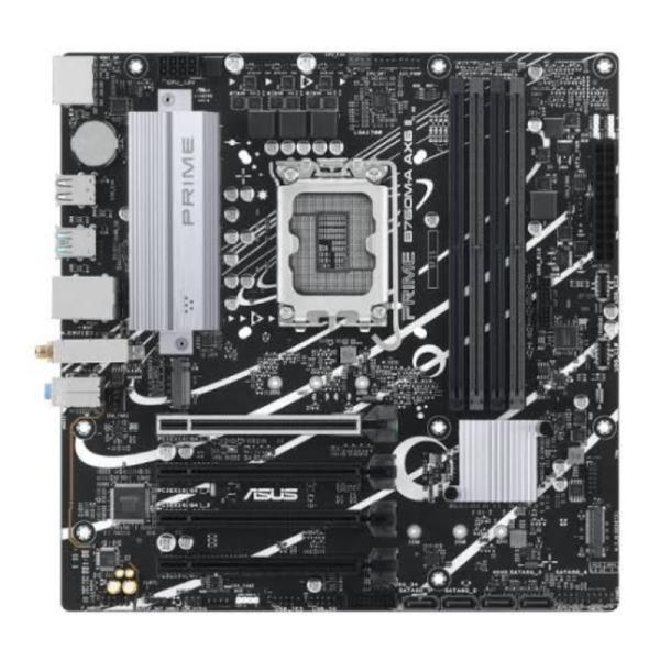 TARJETA MADRE ASUS PRIME B760M-A AX6 II-GSI LGA1700 MICRO-ATX DDR5 90MB1JH0-MVABY1 NEGRO / BLANCO