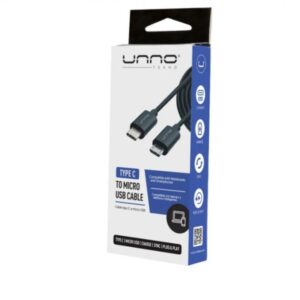 CABLE UNNO TEKNO TYPE-C A MICRO USB 1.5M/5FT CB4058BK